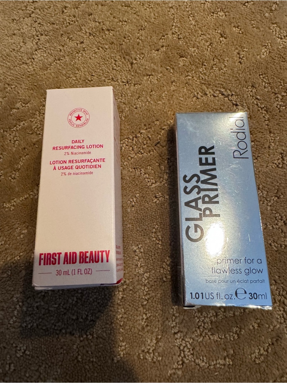 First aid beauty and Rodial primer